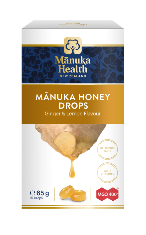 Manuka cukorka 400+, gyömbéres-citromos 65g