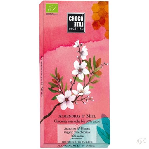 ChocoLate Orgániko Mandulás - mézes 70g