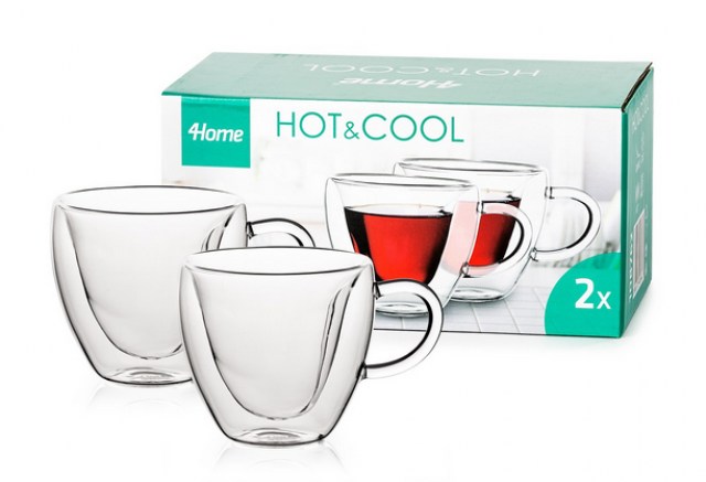 4Home Big Heart Hot&Cool thermo pohár 250 ml, 2db