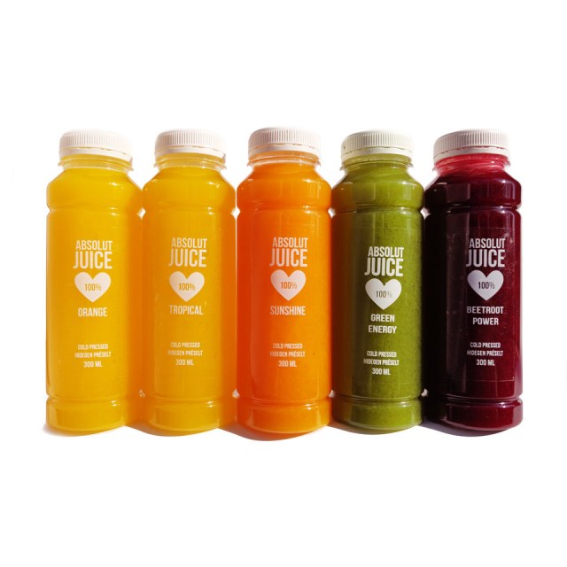 5x300 ml 100% hidegen préselt juice