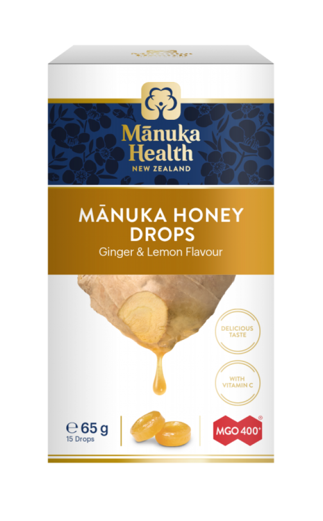 Manuka cukorka 400+, gyömbéres-citromos 65g