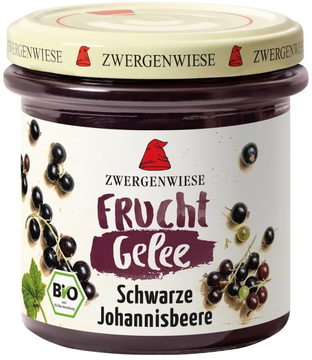 Zwergenwiese Bio FruchtGelee - Fekete ribizli, 160g