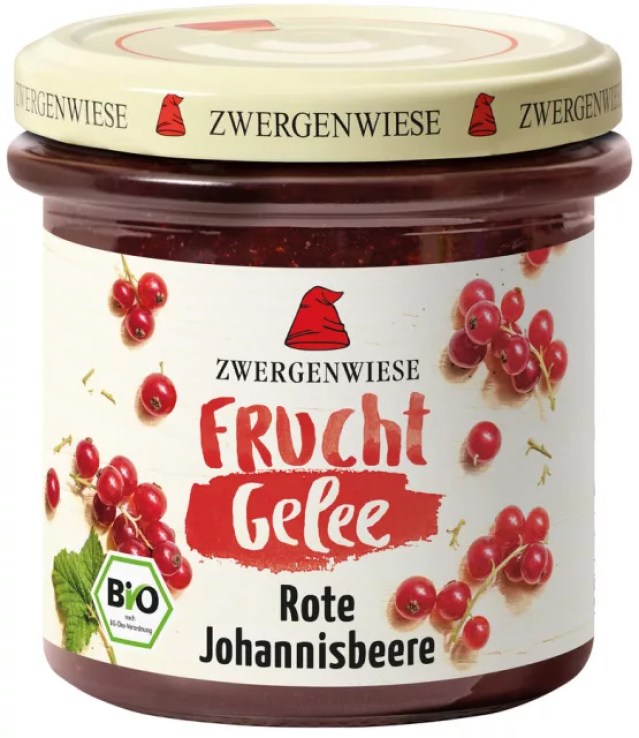 Zwergenwiese Bio FruchtGelee - Vörös ribiszke, 160g