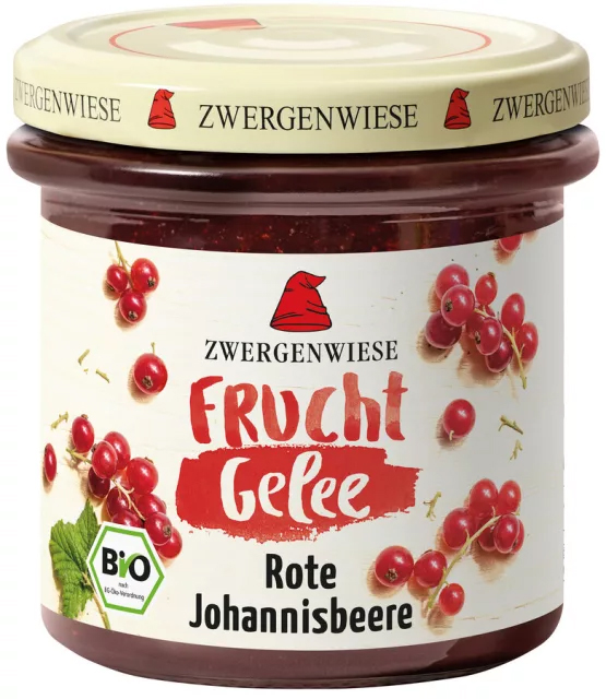 Zwergenwiese Bio FruchtGelee - Vörös ribiszke, 160g